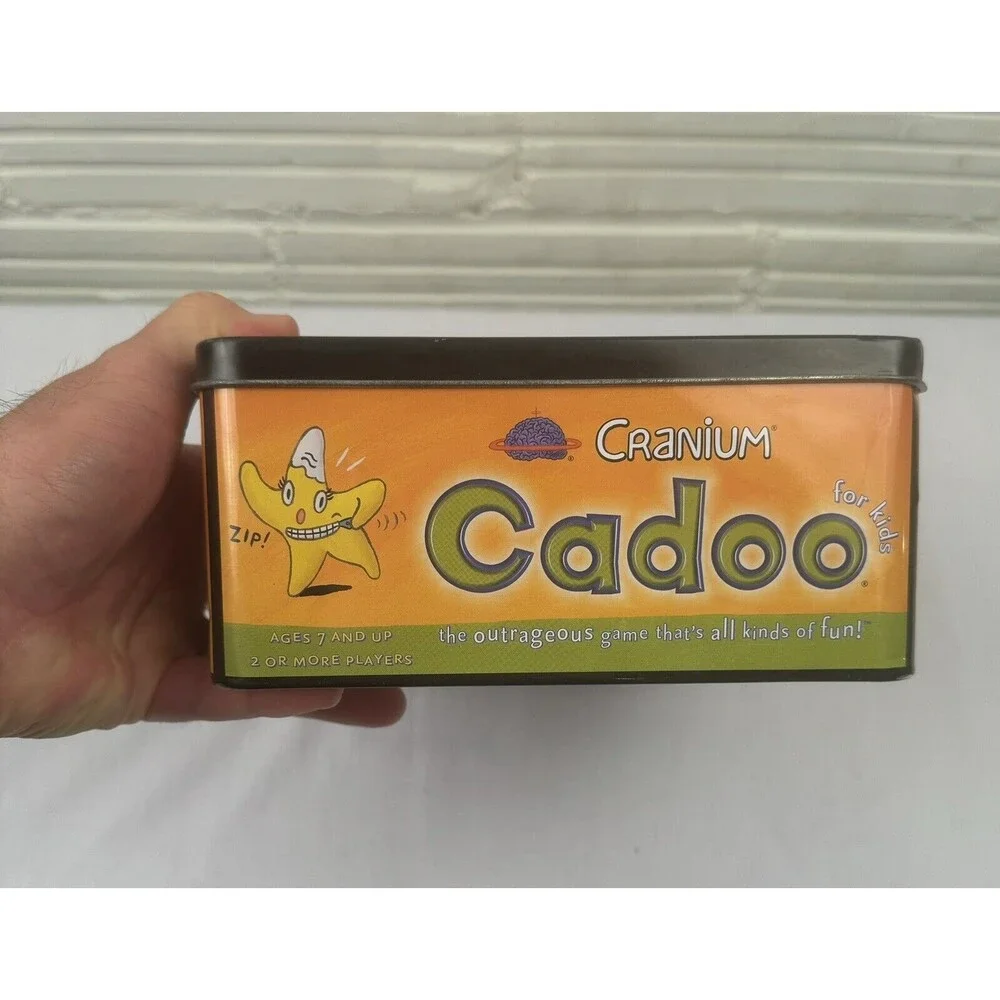 LUNCHBOX TIN CADOO‎ BOARD GAME - Cranium For Kids Complete - EXC SHAPE, 100%